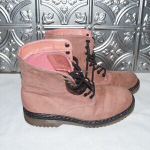 Pink Combat Boots